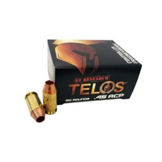 G2R TELOS 45ACP 160GR 20/25 - Ammunition